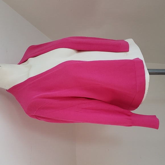 JUDE CONNALLY PRISCILLA SWEATER PIMA COTTON Hot Pink, Size XS NWT - Picture 3 of 16